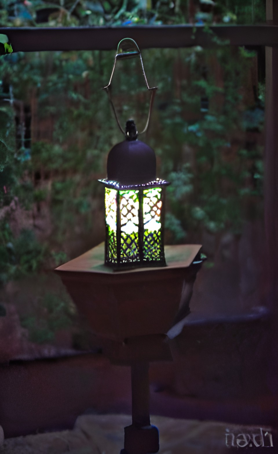 moroccan lantern shining in the dark preview