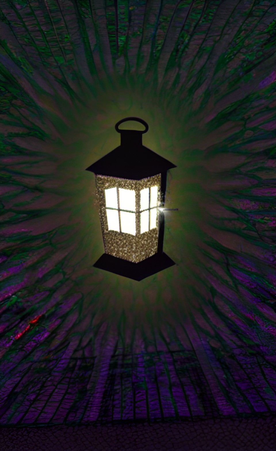 lantern, prismatic, glossy, glittery, 3d preview