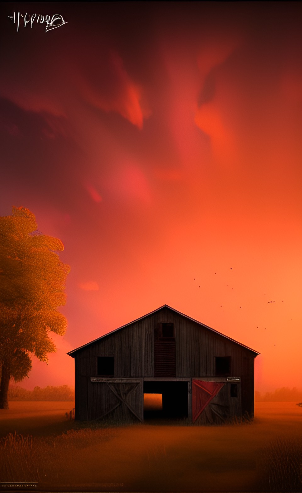 abandoned barn rusty sunset preview