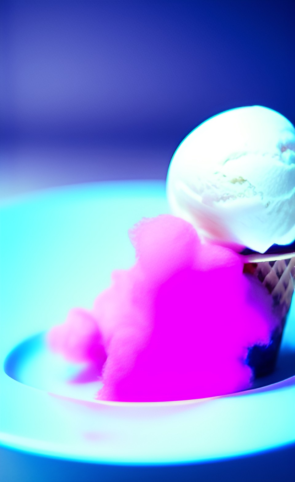 cotton candy with ice cream preview