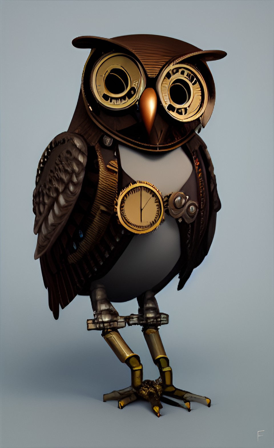 steampunk owl preview