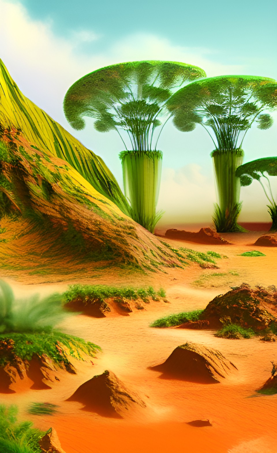 plant and animal life on a terraformed mars (artists conception) preview