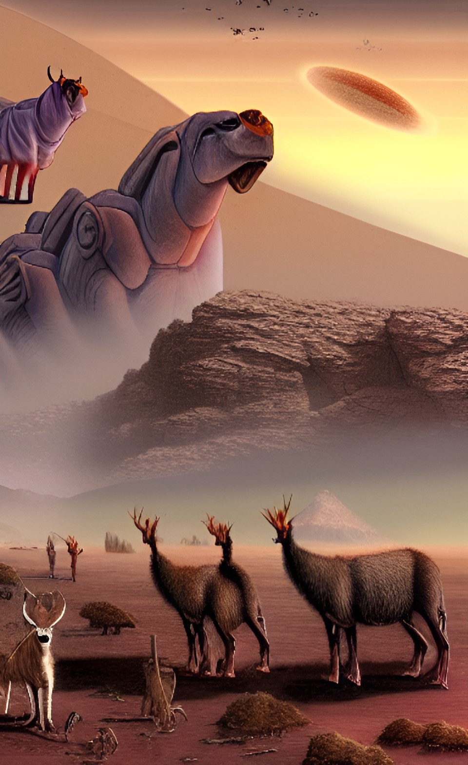 huge heards of animals on a terraformed mars (artists conception) preview