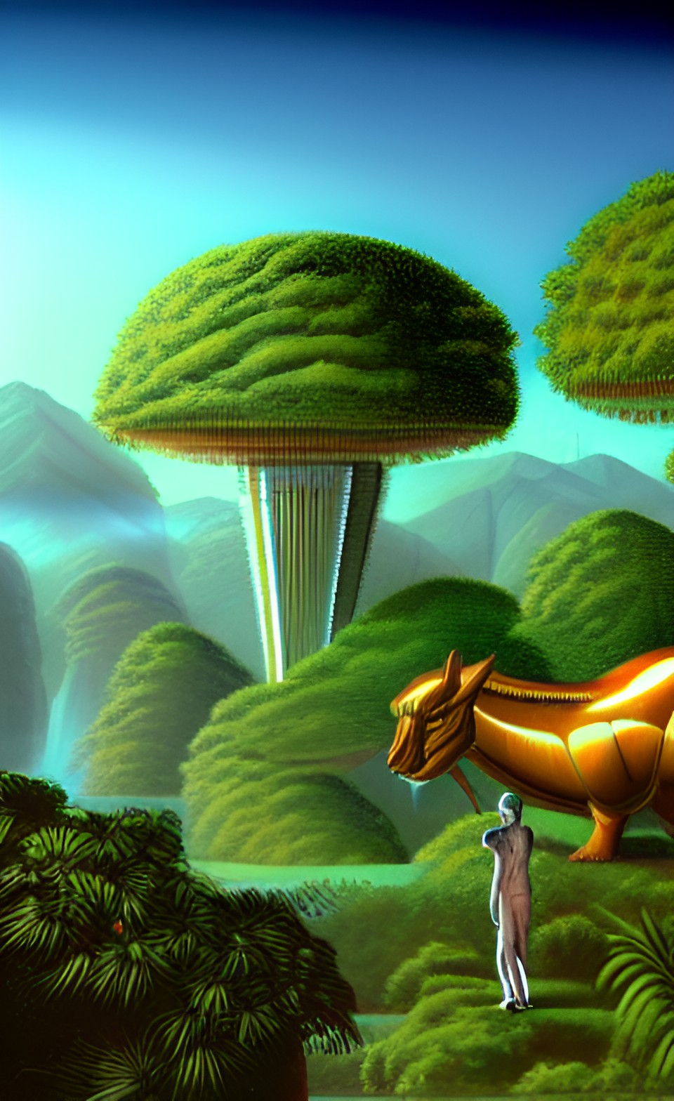 huge heards of animals, jungles, on a terraformed mars (artists conception) preview