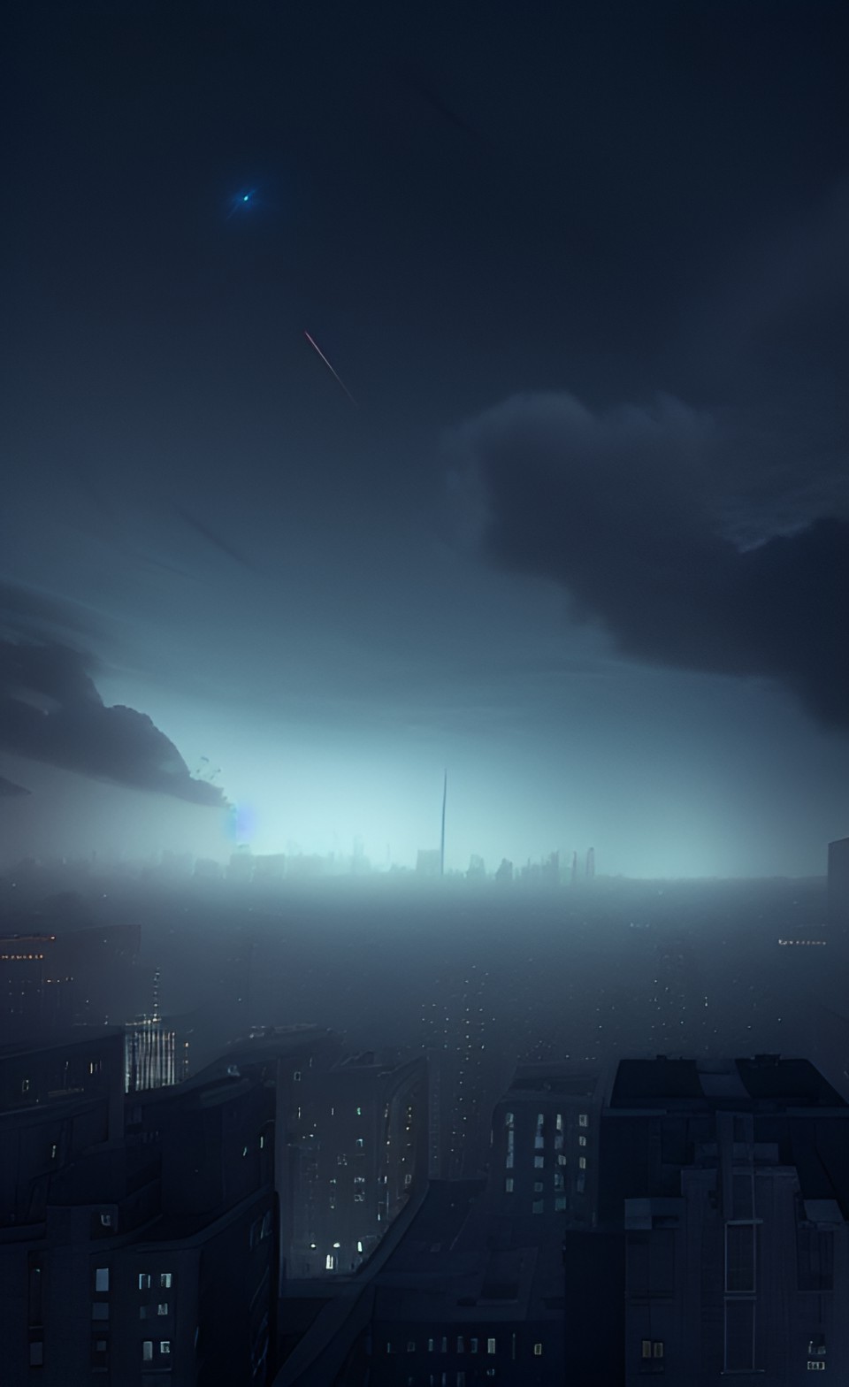 dark polluted manhattan sky preview