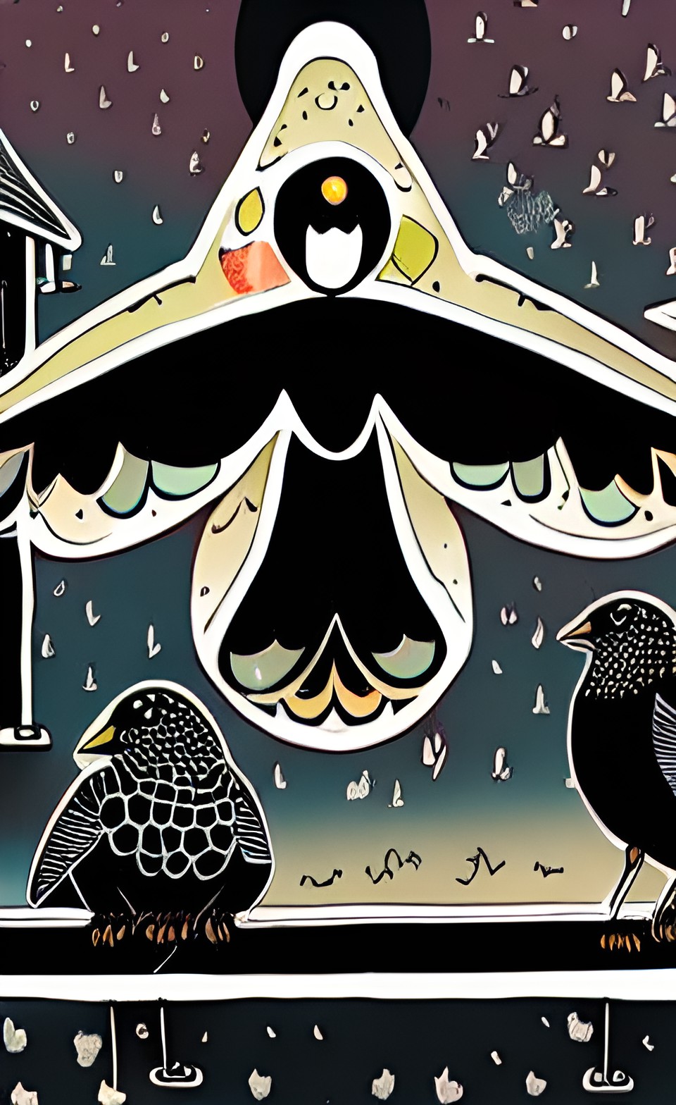 crow motif preview