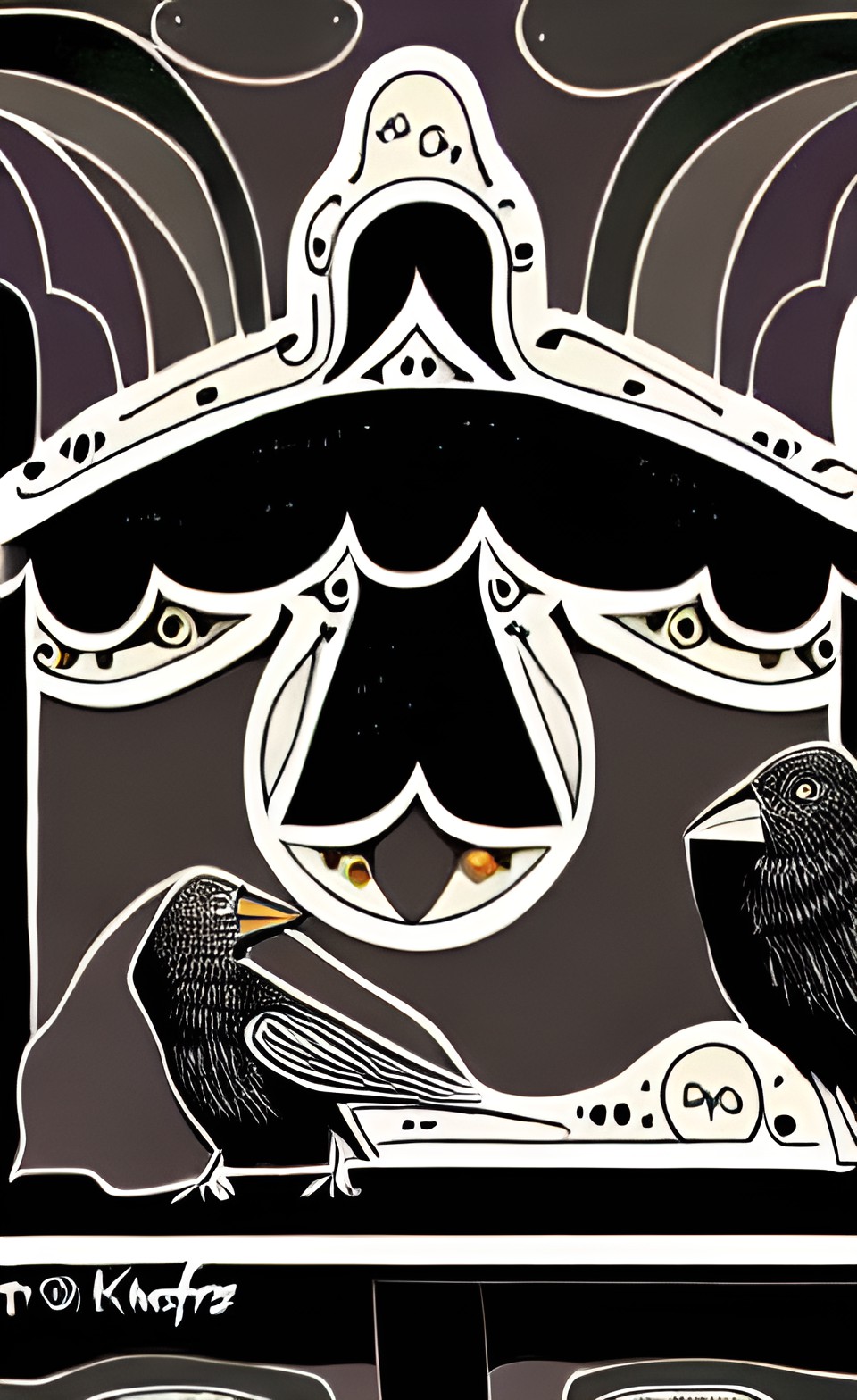 crow motif preview