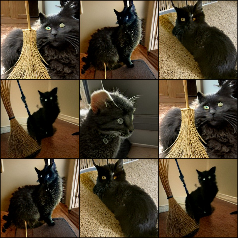 witch, curly hair, broom, salem, cats preview