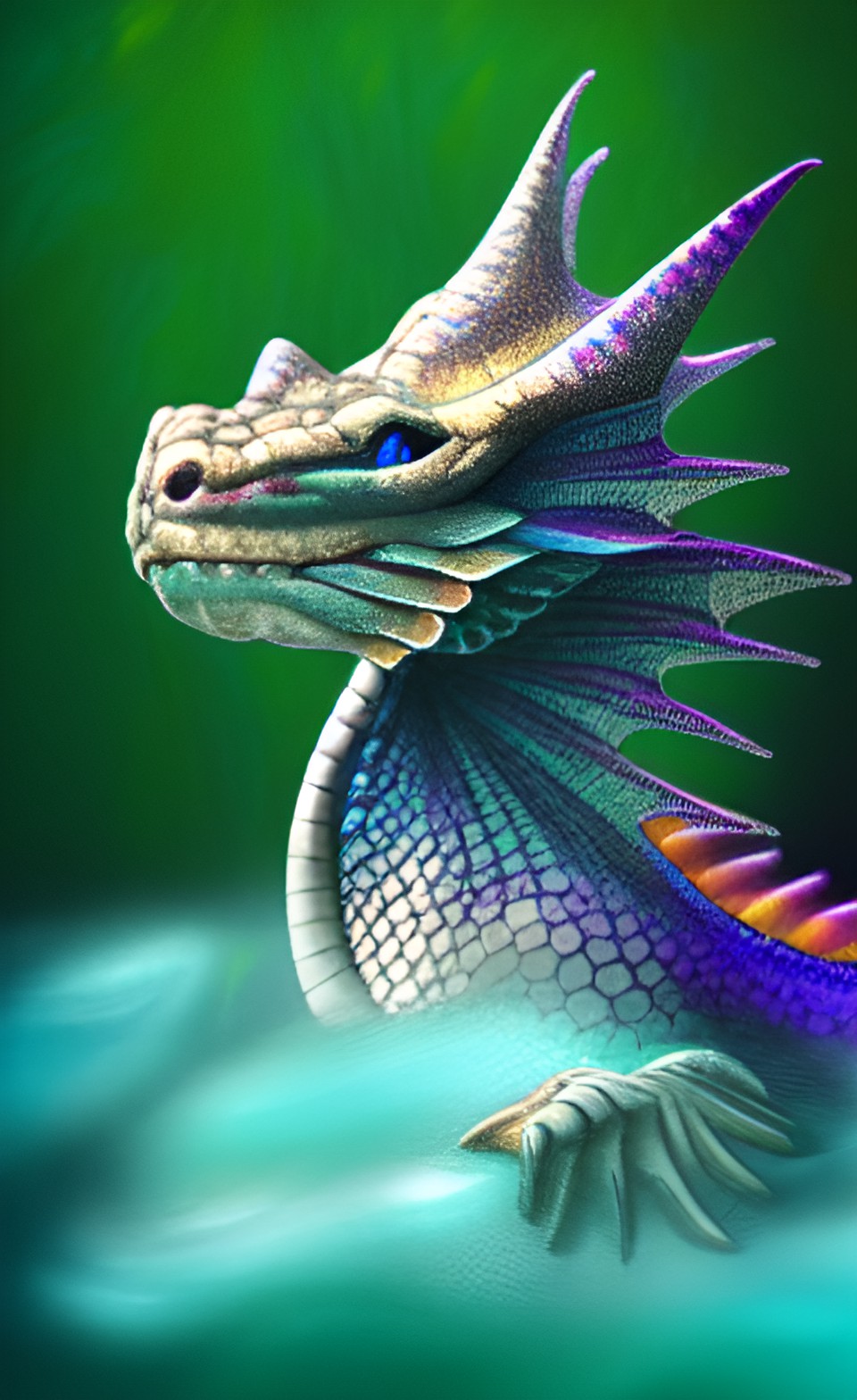 mystical water dragon preview