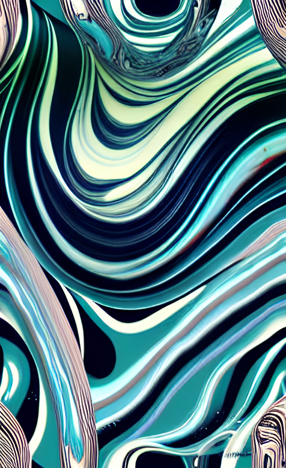 a seamless pattern of curved neon tubes preview