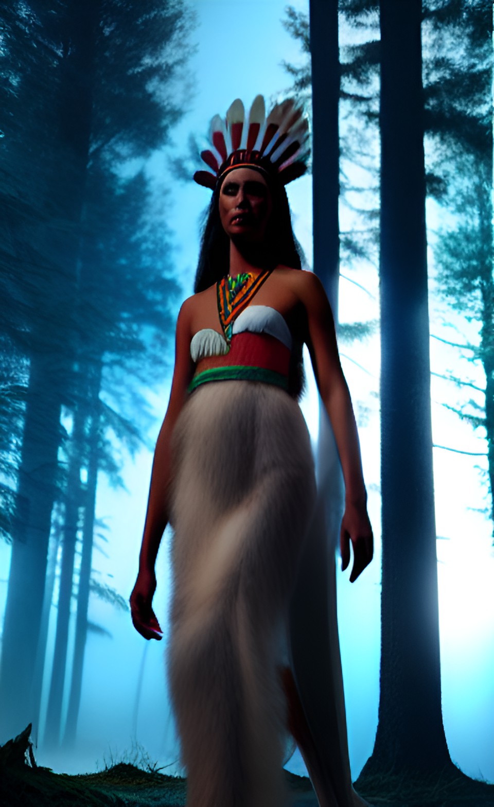 Native - native american , forest, mother earth, fire preview