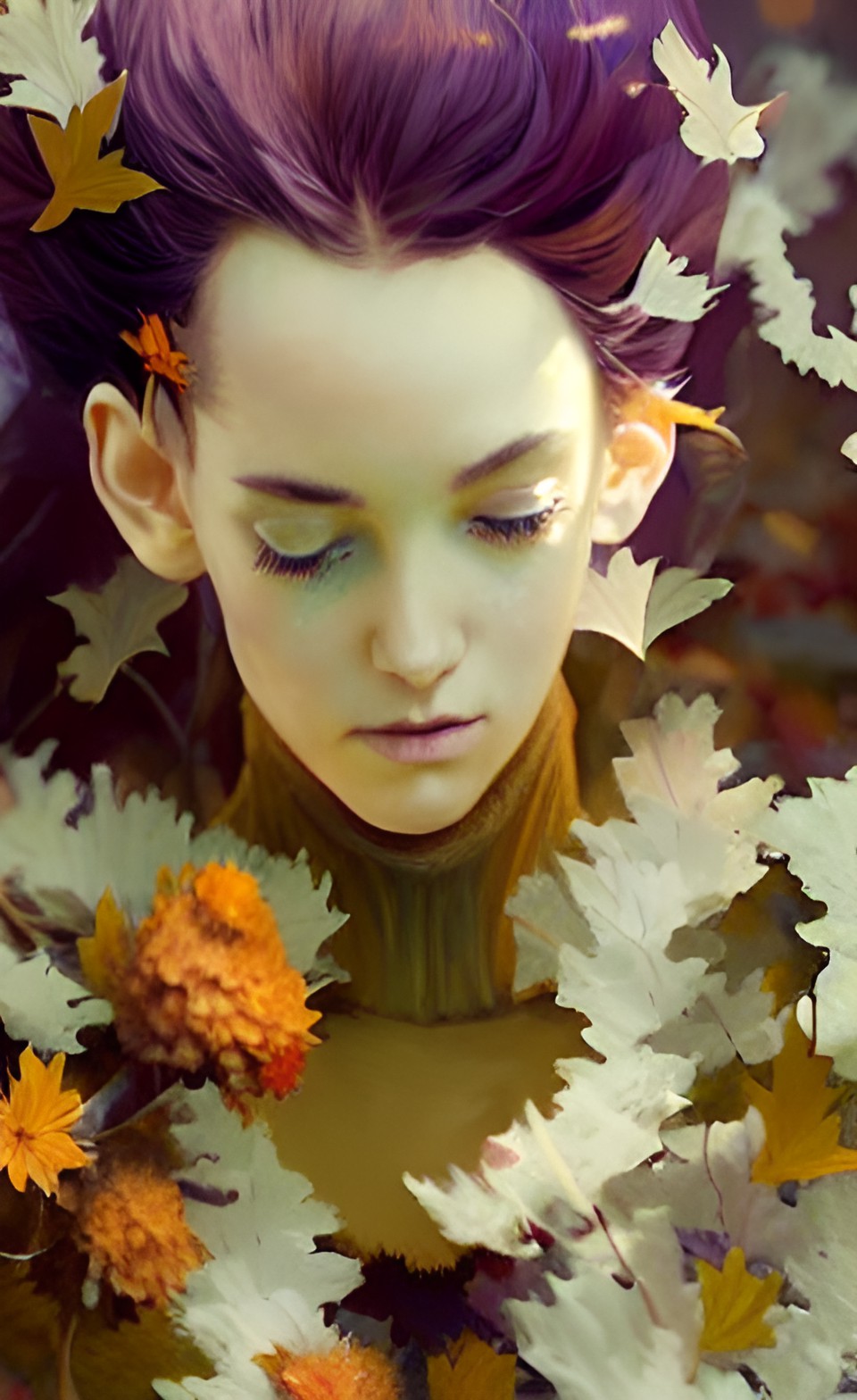 autumn fairy in the flowers preview