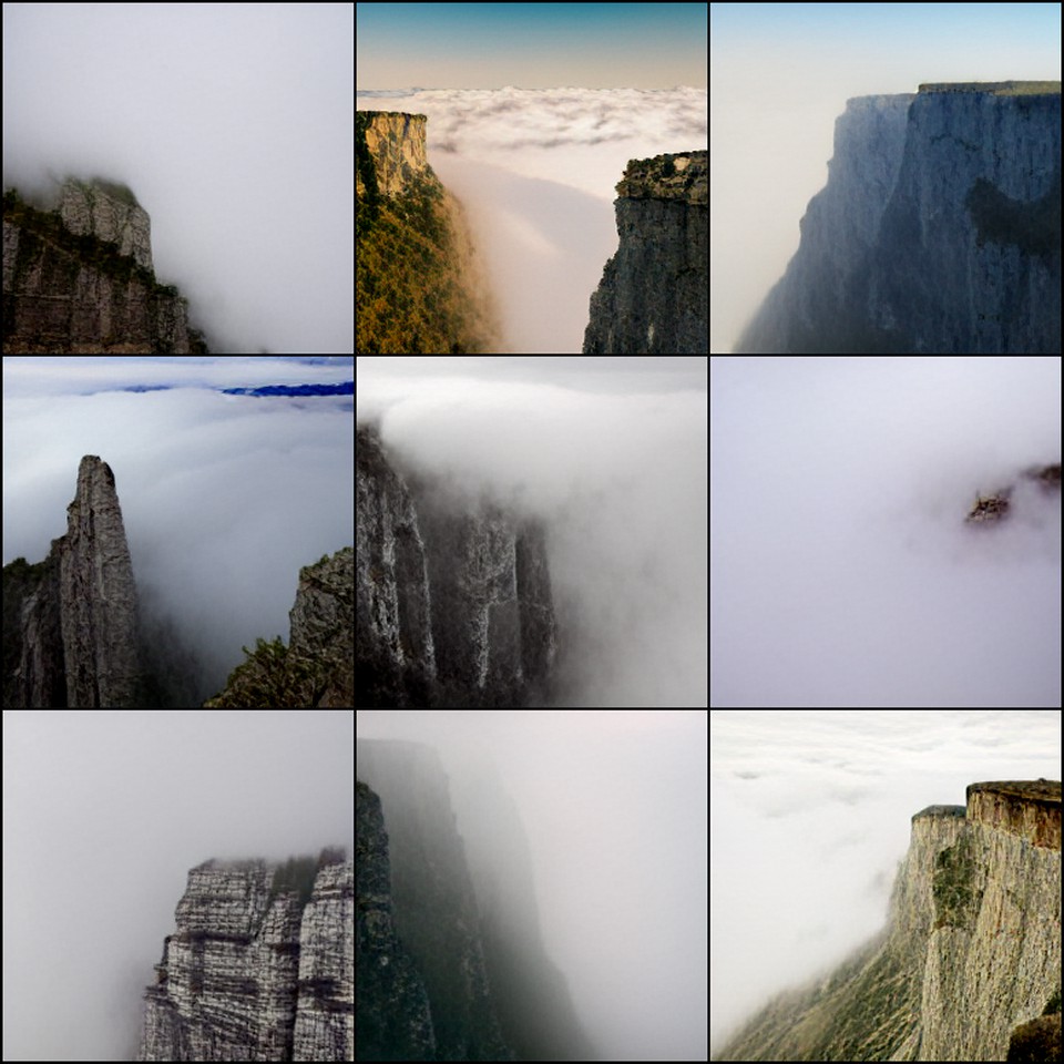 cliffs in the clouds preview