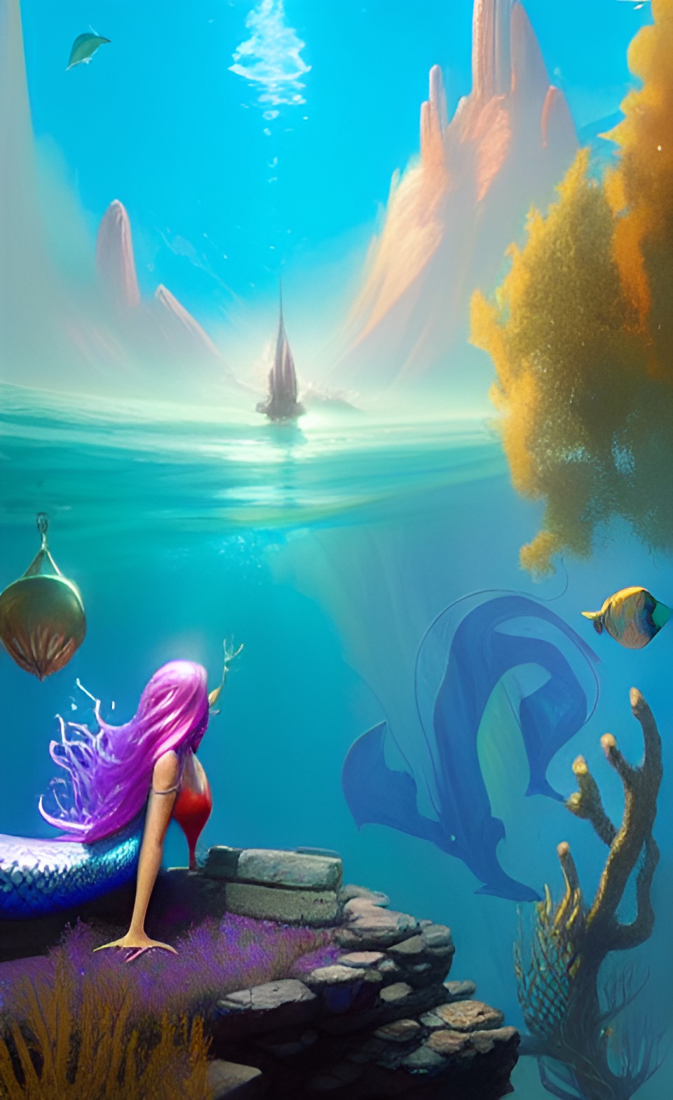 Hidden land - mermaid, mystical creature, preview