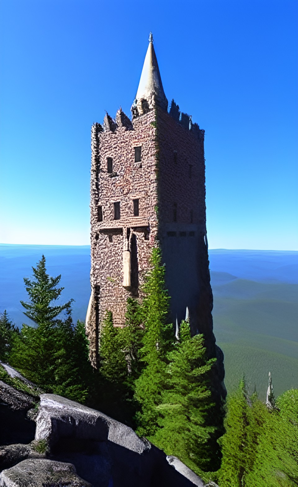 the wizard's tower on top of the mountain preview