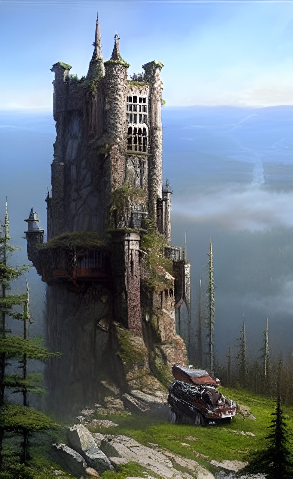 the wizard's tower on top of the mountain preview