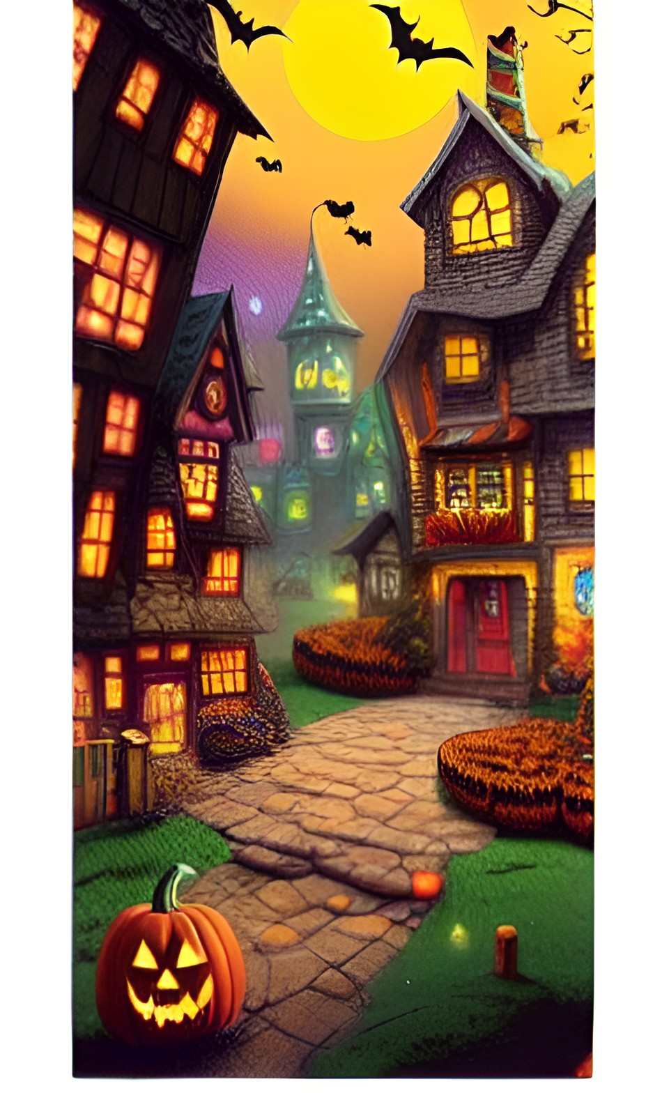 halloween village preview