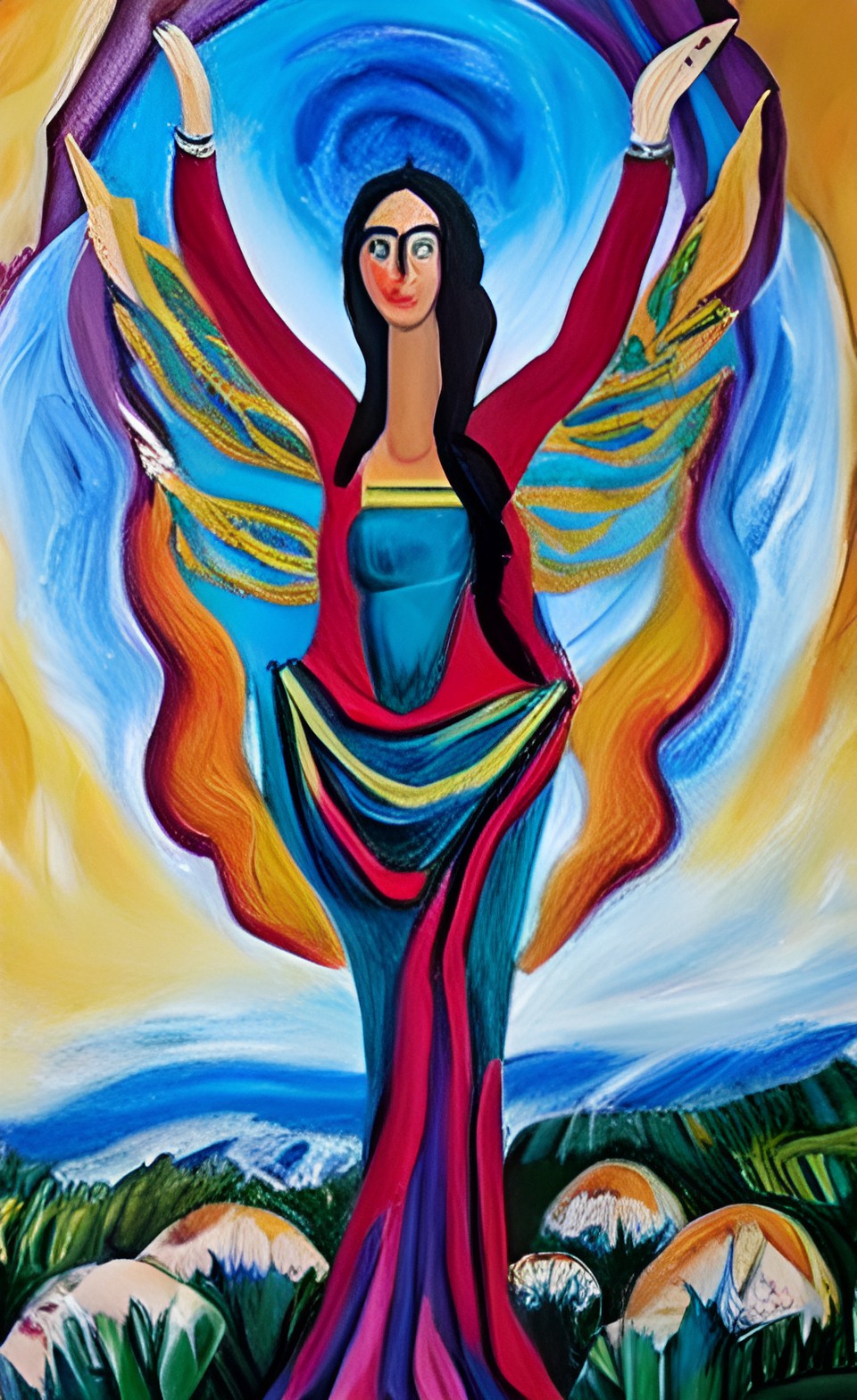 pagan goddess devotional art preview