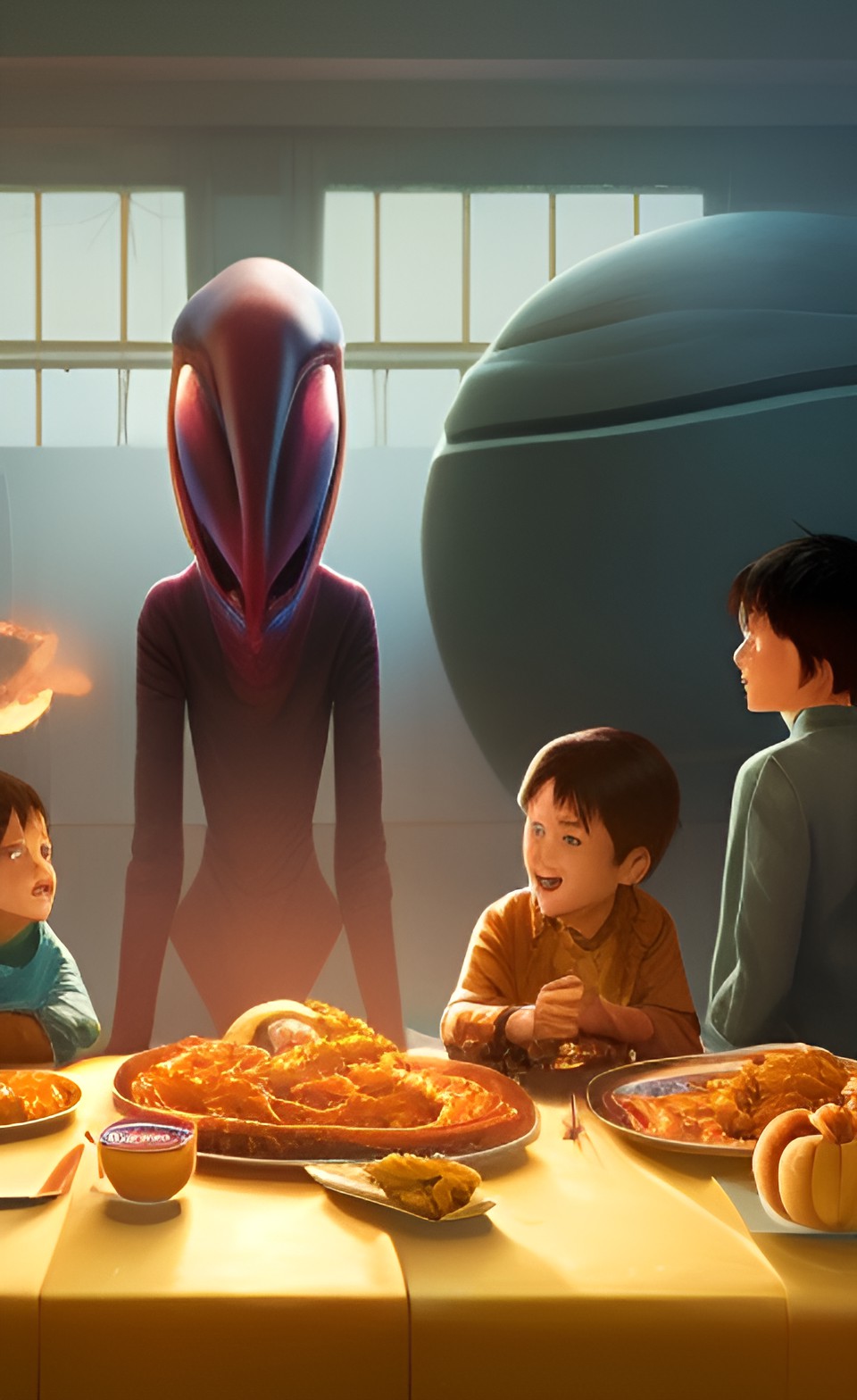 an alien's first american thanksgiving dinner preview