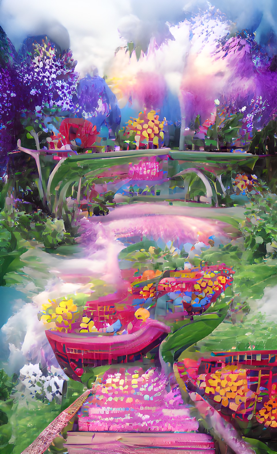 magical land, garden, flowers, preview