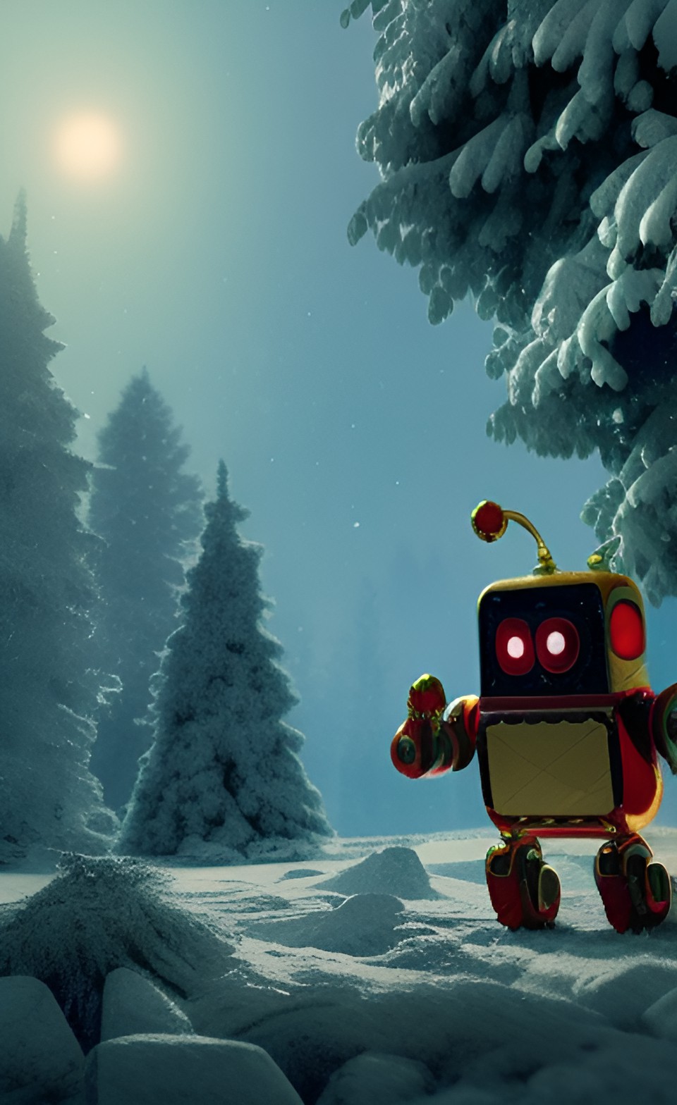 robot christmas preview