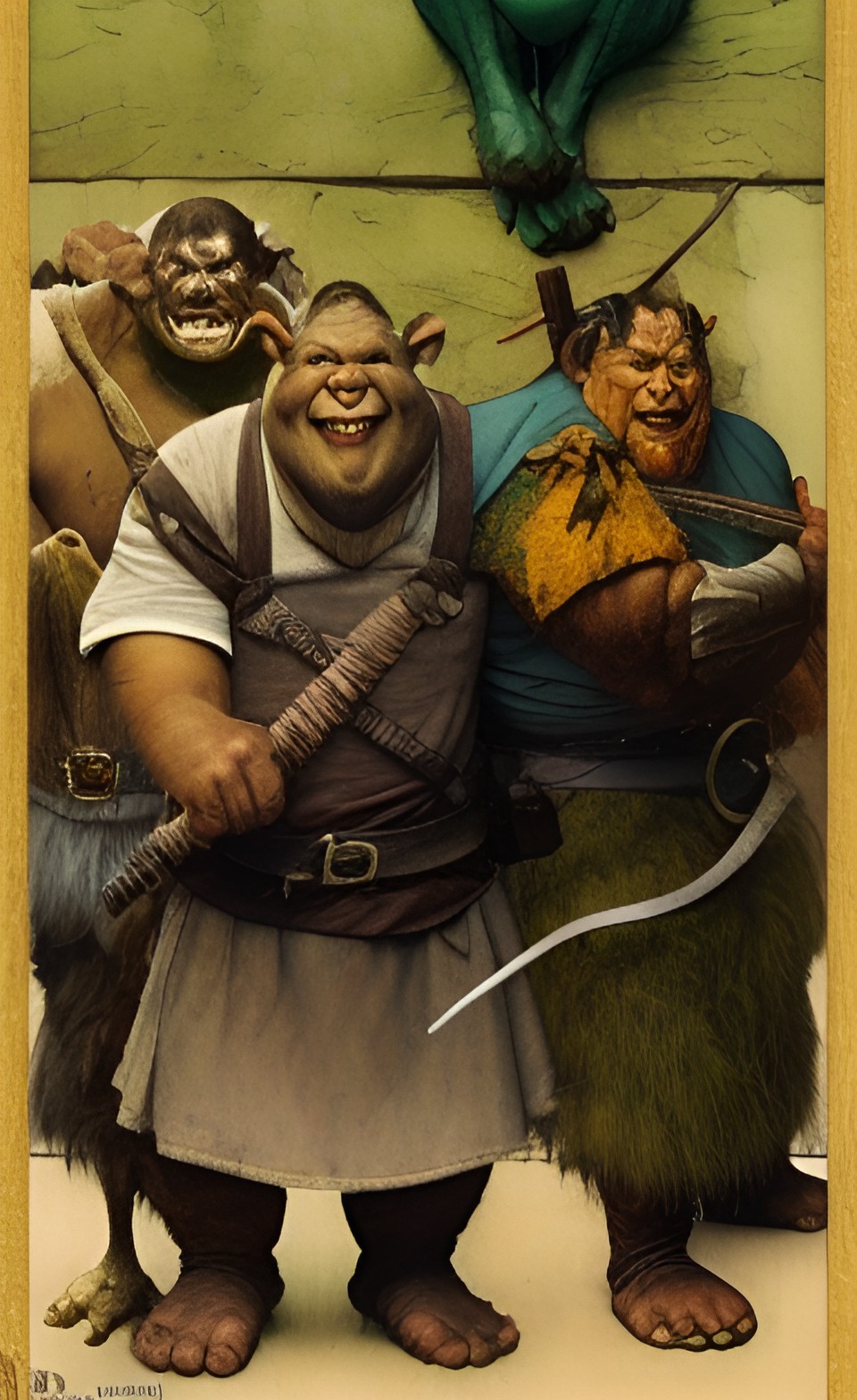 ogres and trolls, d&d, norman rockwell preview