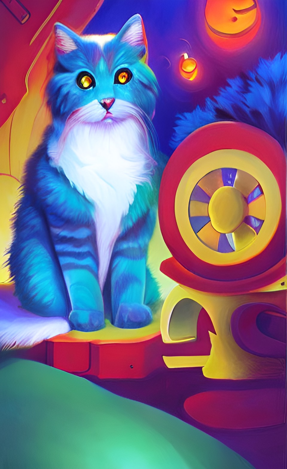 fluffy cat from candy island preview