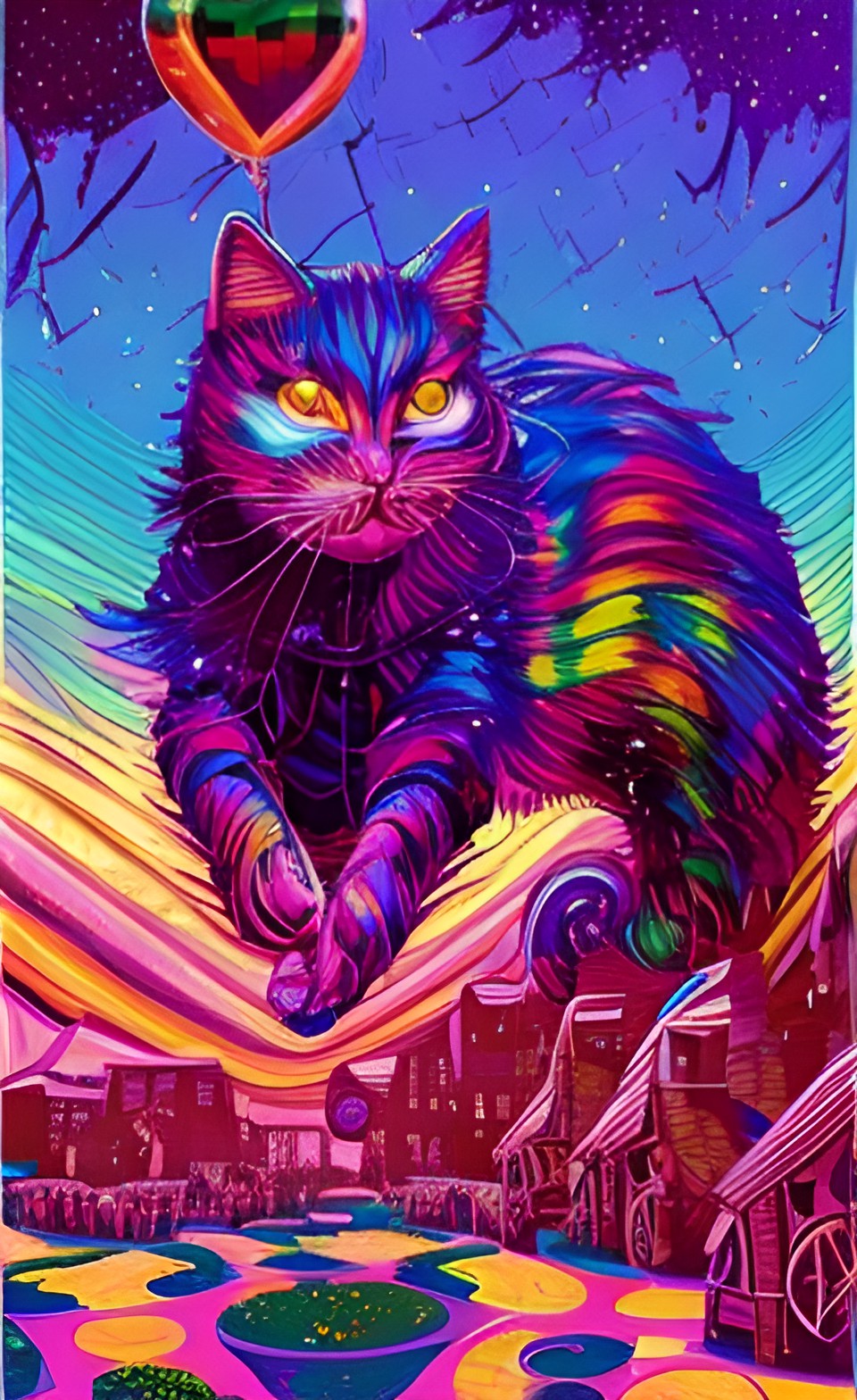 candy cat, prismatic, glossy, glittery preview