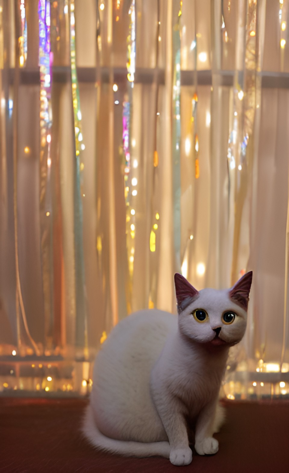 kitzi the cat, glossy glittery kitty preview