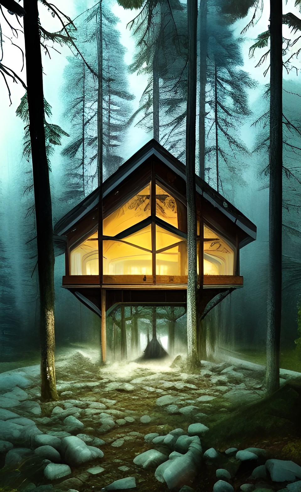 a forest cabin preview