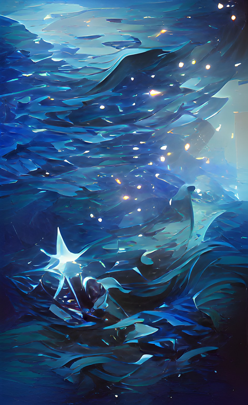 sema, blue cristal call, ocean, stars preview