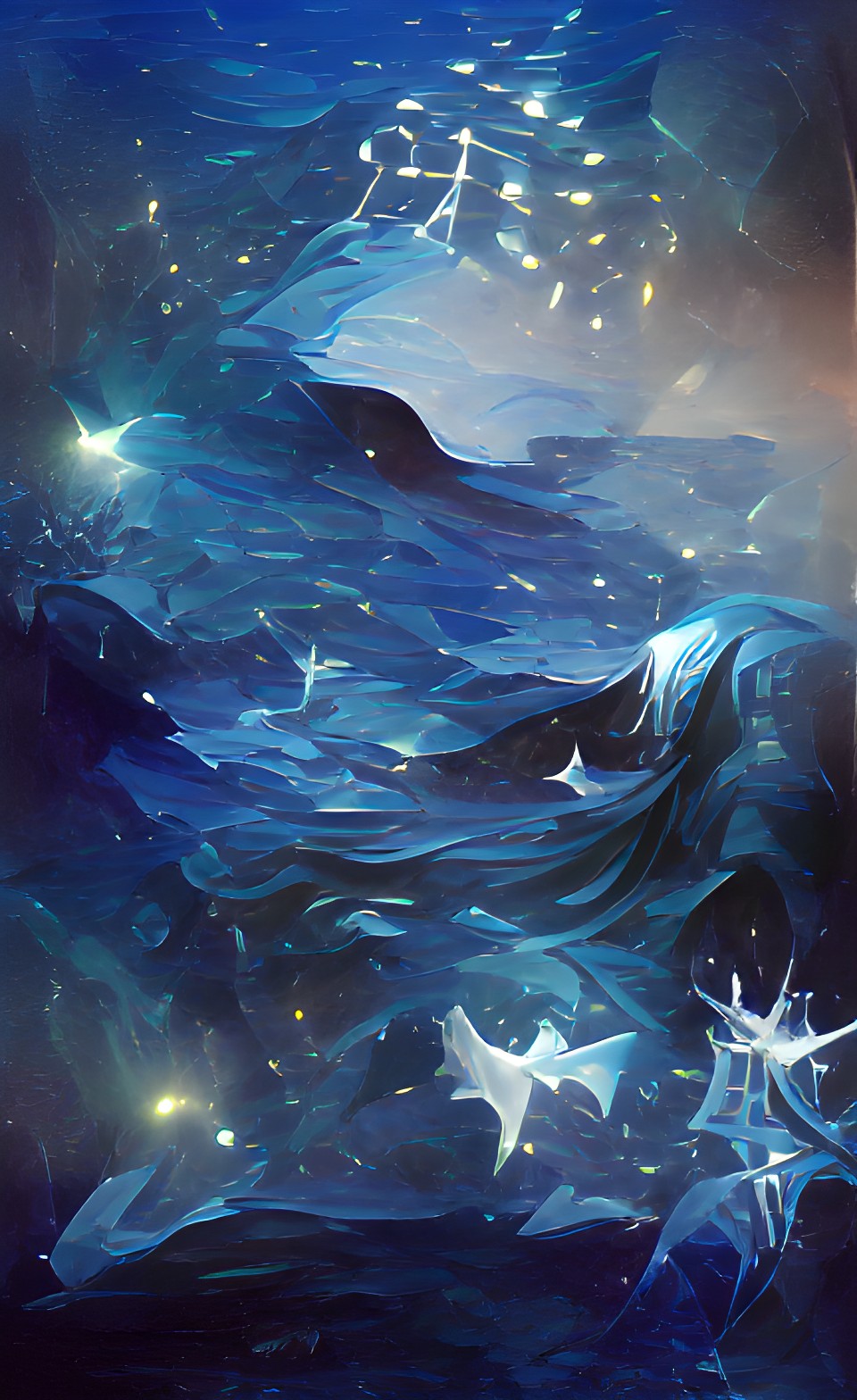 melda, blue cristal call, ocean, stars preview