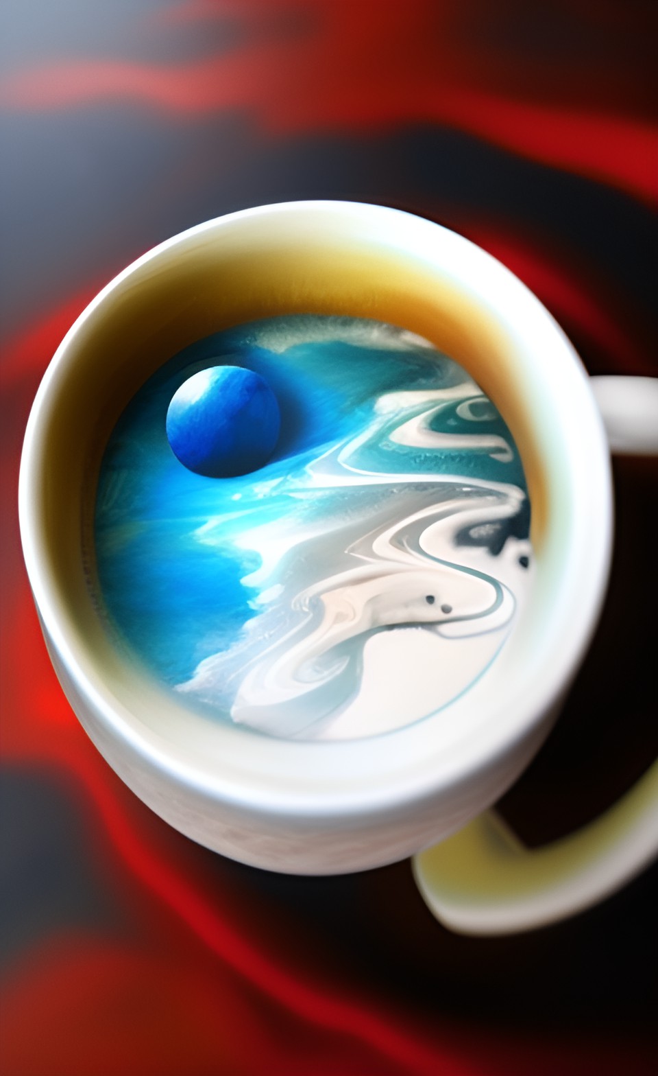 Liquid Moonlight - moon in a coffee cup preview