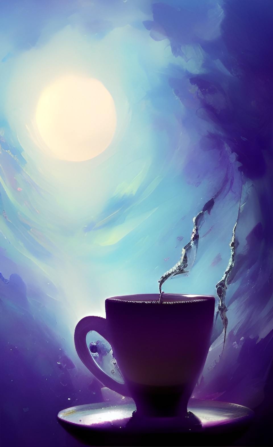 Nocturn Aroma - moonlight pouring into a coffee cup preview