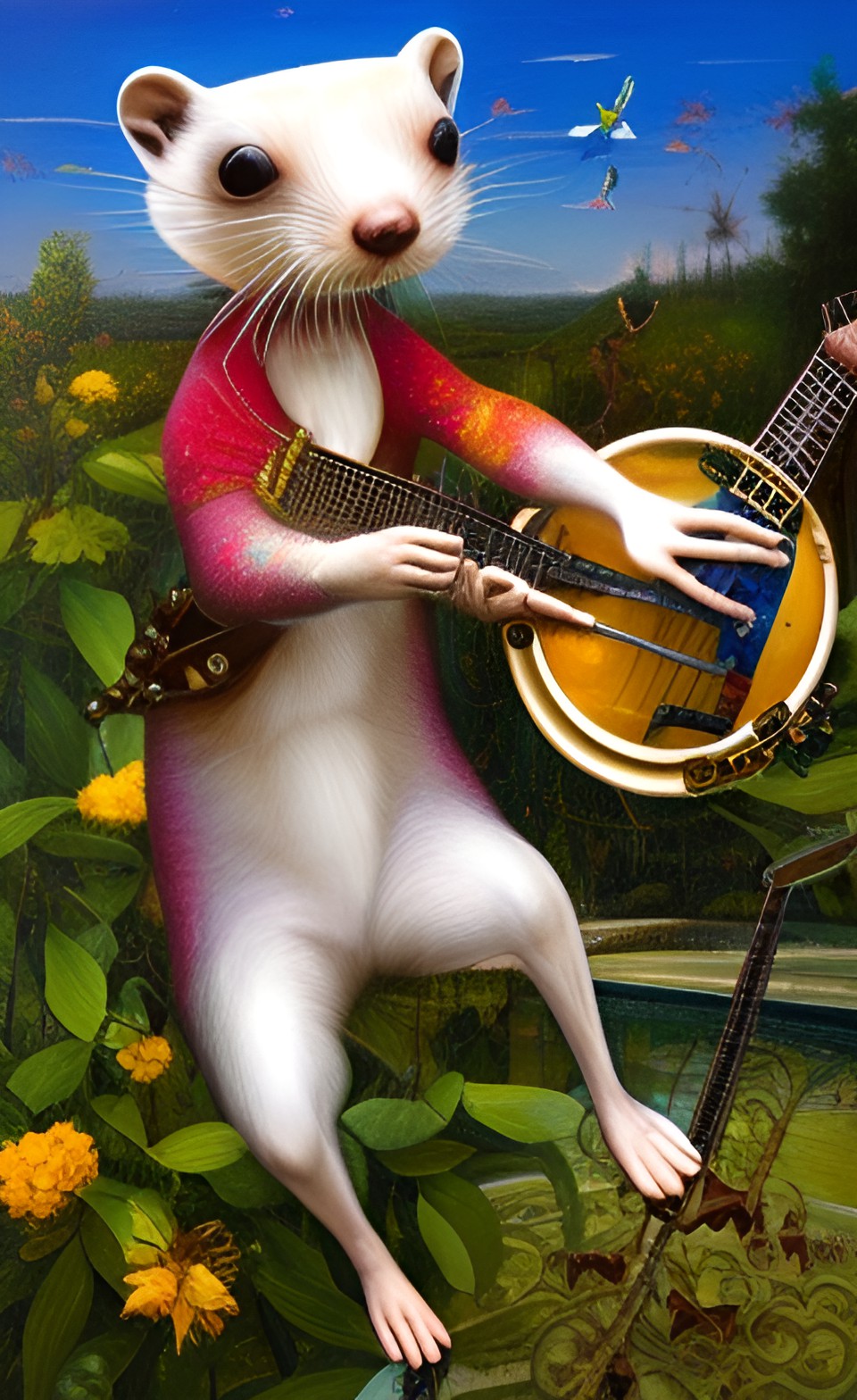 stoat playing banjo preview