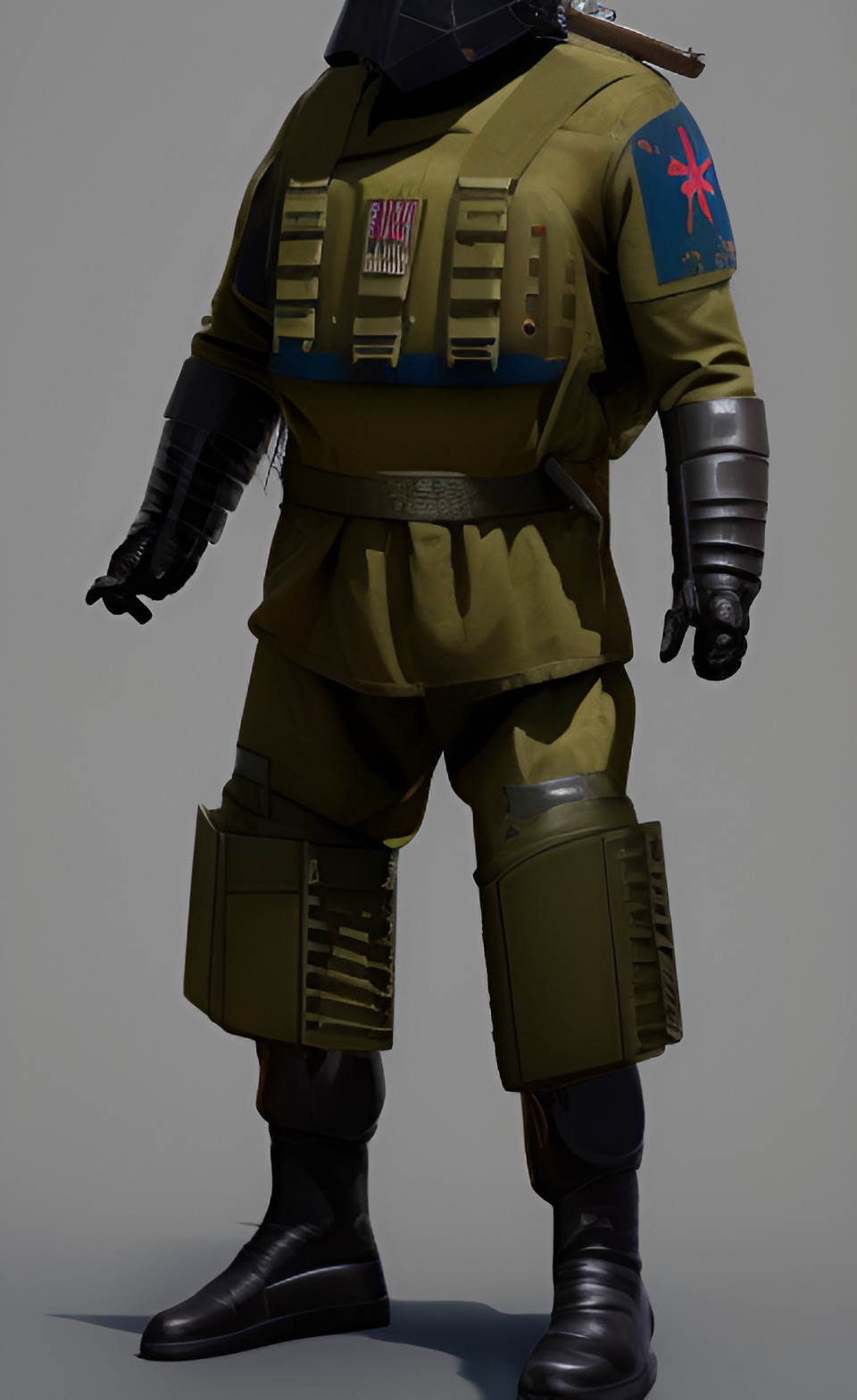 futuristic nazi armoured elite soldier preview