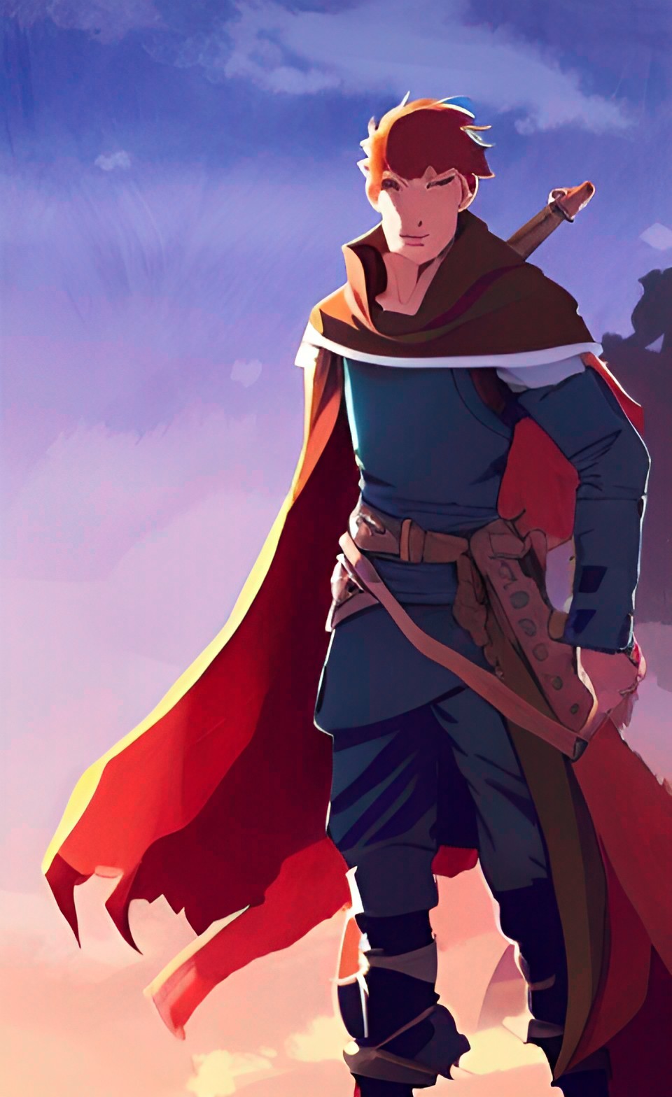 medieval fantasy prince, handsome, rugged features, red hair, charming preview