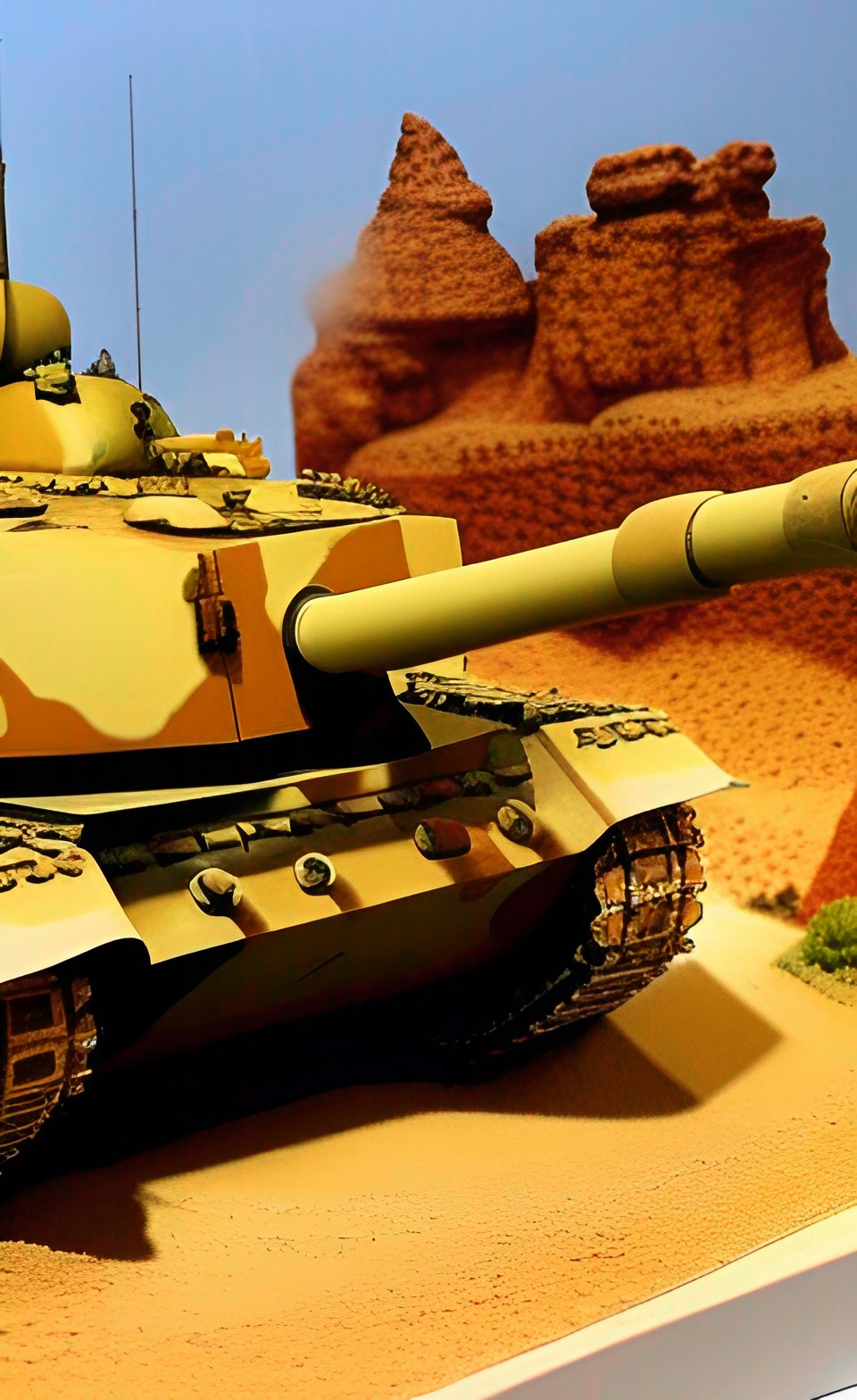 tank in desert preview