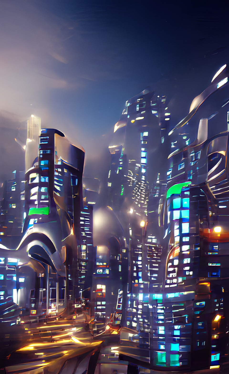 futuristic city preview