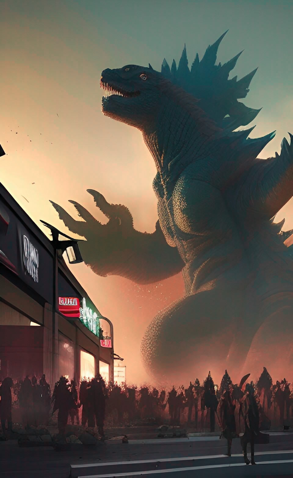 black friday mob vs godzilla at a mall preview