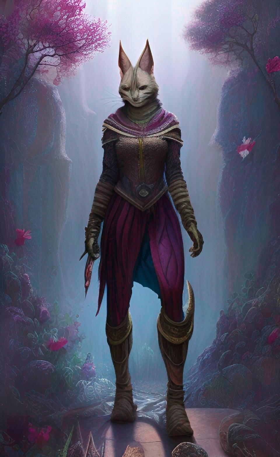 Anequina Ace - khajiit, in the style of elder scrolls online, anna dittmann, hyper detailed, fantasy art, concept art, greg rutkowski, hyperrealism, trending on artstation, radiant preview