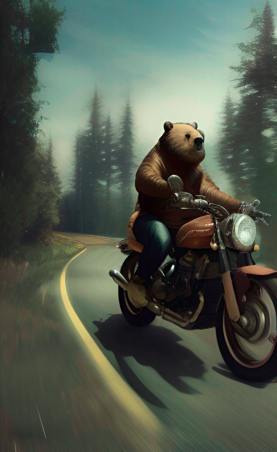 Bear biker - bear as a biker preview