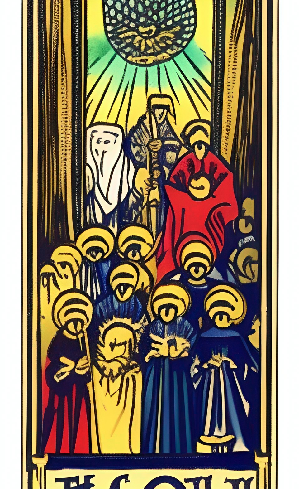 "the crowd" tarot card preview