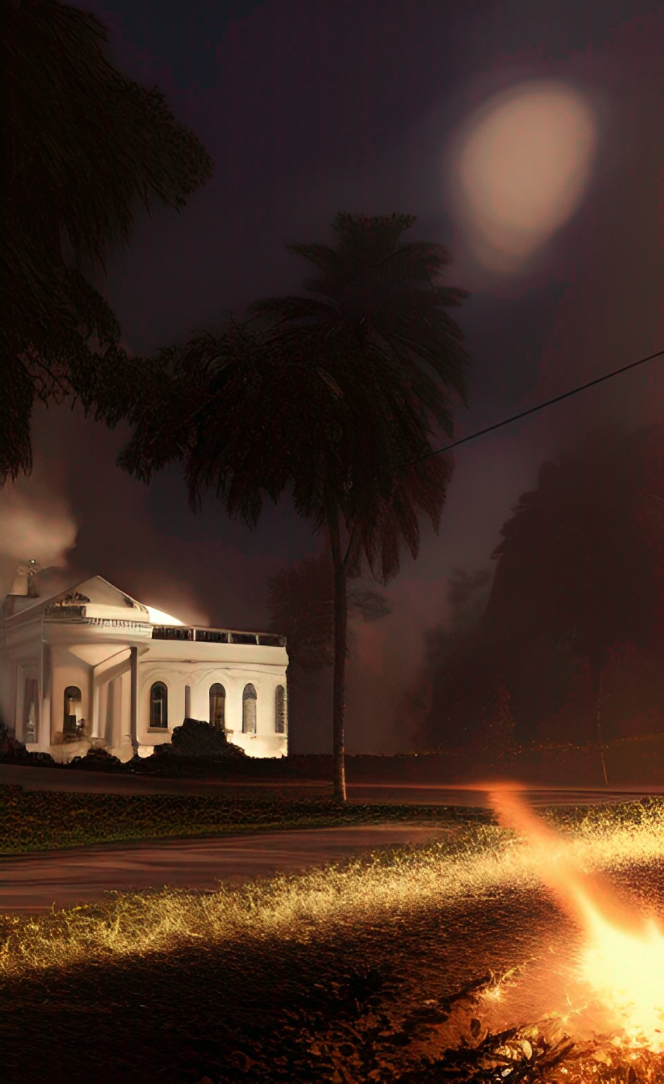 white house on fire battle at night modern warfare 2 preview