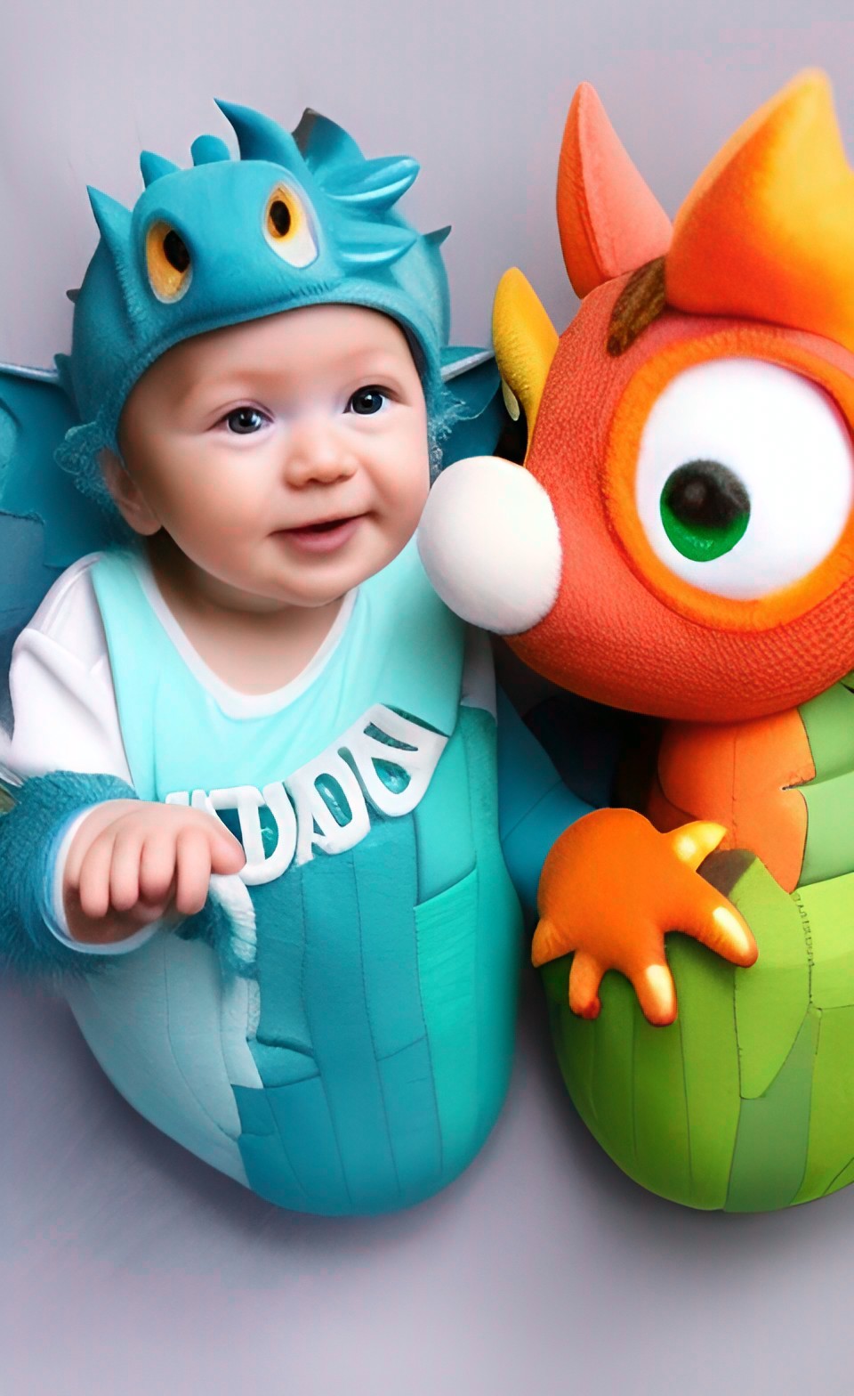 a baby and a dragon baby preview