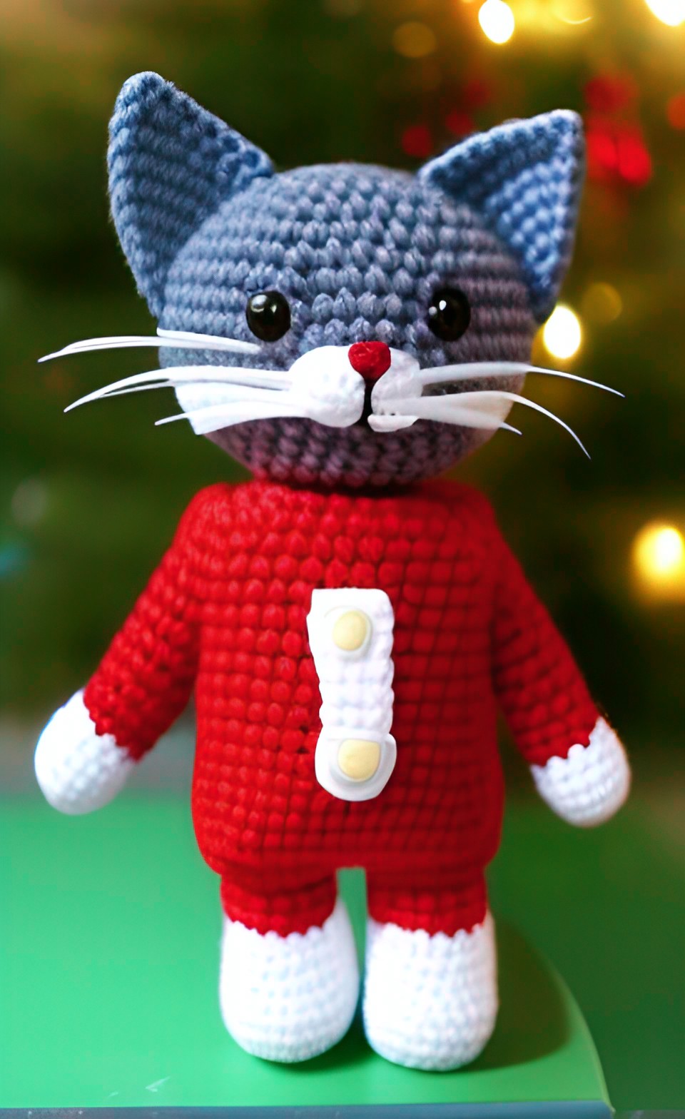 amigurumi cat for christmas preview