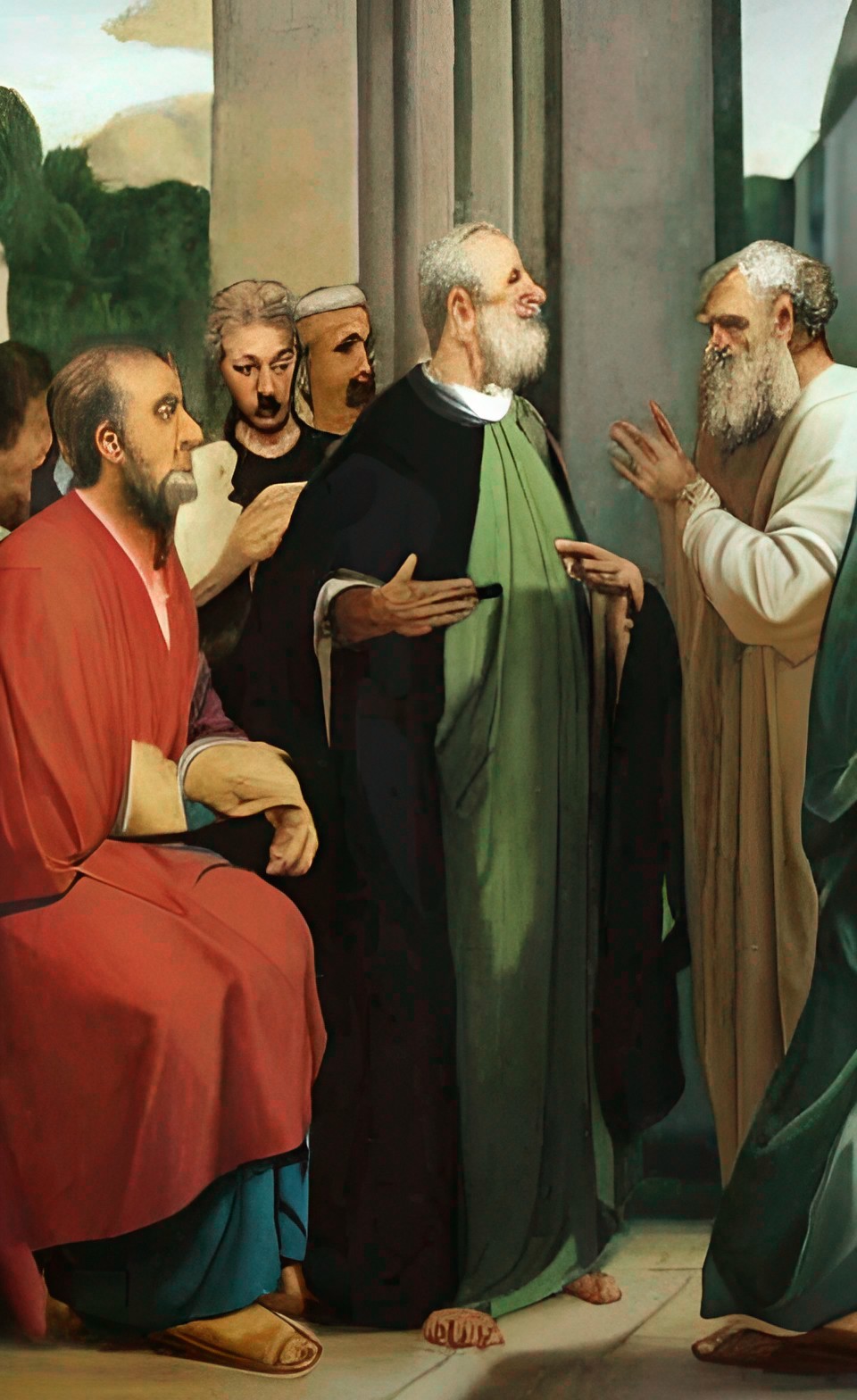 an apostle discussing with sceptics preview