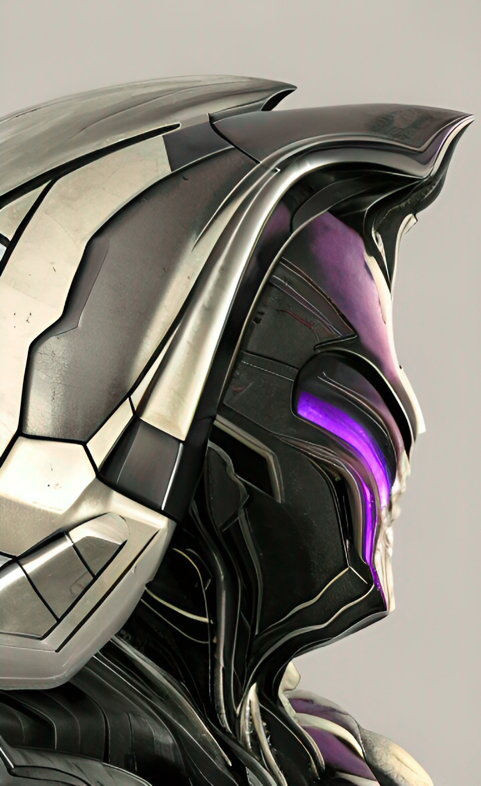 metal, iron, platinum,silver,metamorphosis, eye, light, force, thunder, transformation, infinity, galaxy, rage, venom, carnage, toxin, million, marble, with a purple & silver color palette, warframe preview