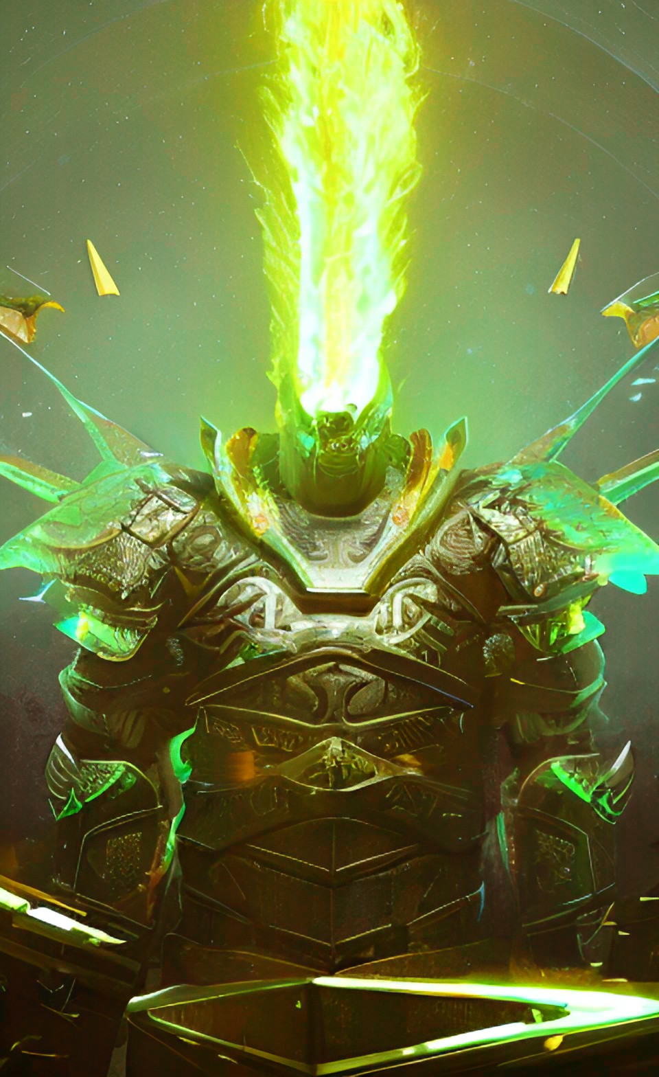 imperator, living armor, lightning armor, magic armor, dragon, energy armor, glowing armor, neon armor, horned armor, ghost armor, divine armor, blades armor, wings armor, laser weapons. preview