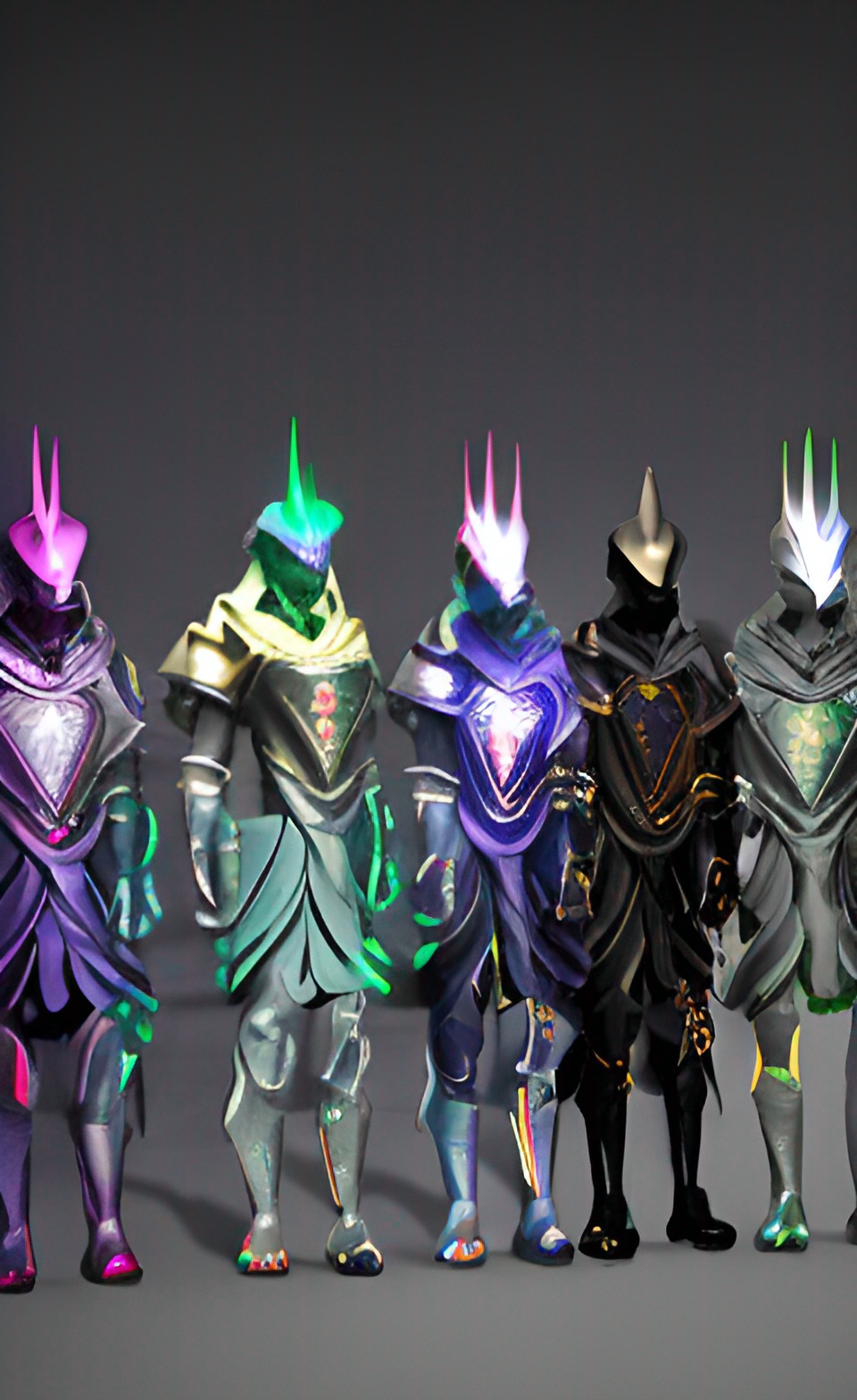 team gods, living armor, lightning armor, magic armor, fighting armor, energy armor, glowing armor, neon armor, horned armor, ghost armor, divine armor, blades armor, wings armor, laser weapons. preview